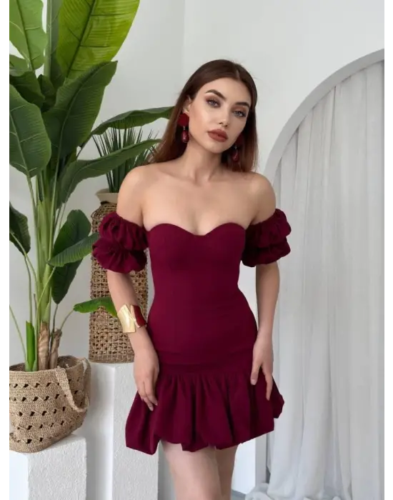 Omarı Elegan Straplez Elbise Modelleri | gl00my