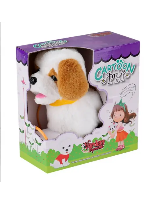 PFT-B019 Yürüyen Tasmalı Peluş Köpek