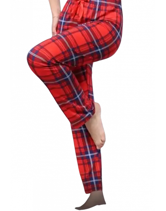 Modern Ekose Desenli Pijama Altı