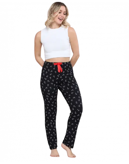 Siyah Pijama Altı Kadın Giyim
