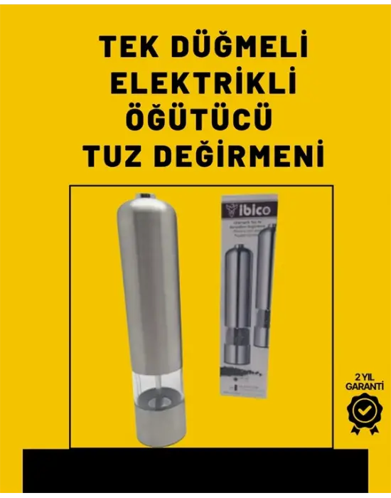 Pil İle Çalışan Elektrikli Baharat Öğütme Cihazı Ergonomik Şeffaf Gövde