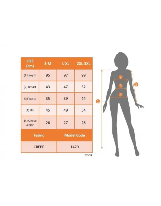 Omarı Pileli Janjan Krep Elbise