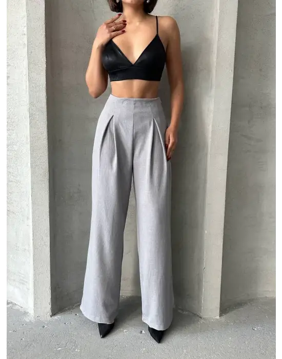 Modern Pileli Ketem Pantolon