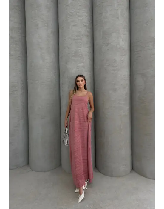 Modern Piliseli Uzun Elbise