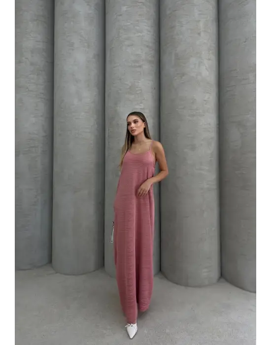 Modern Piliseli Uzun Elbise