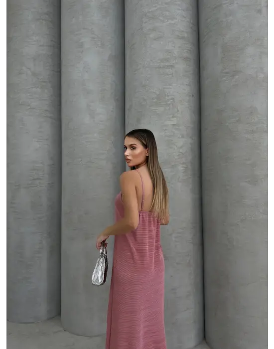 Modern Piliseli Uzun Elbise