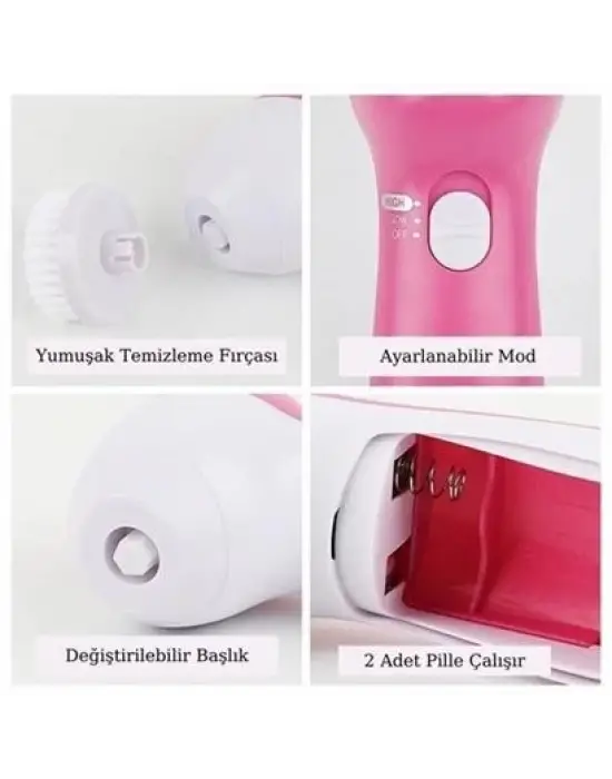 Omarı Siyah Nokta Temizleyici ve Masaj Fırçası Seti