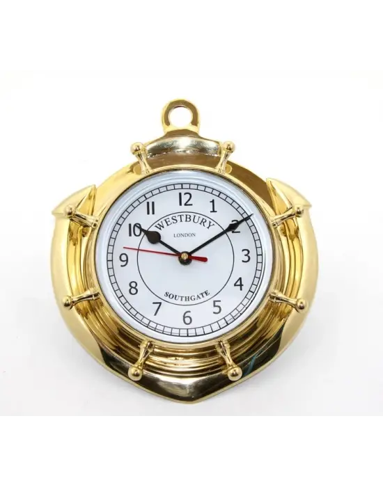 Pirinç Çapalı Duvar Saati