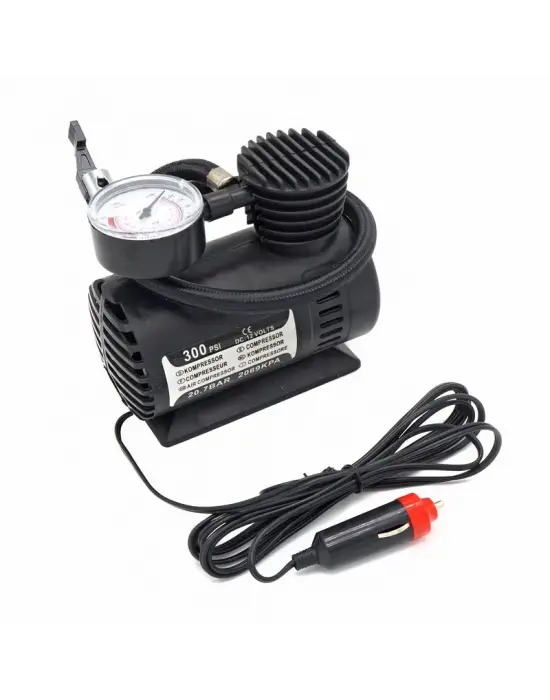 Plastik Gövdeli Siyah Mini Hava Kompresörü