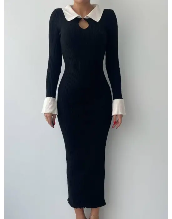 Omarı Rahat ve Şık Triko Elbise Modelleri