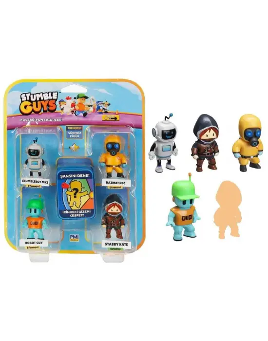 PMI SG2240 Stumble Guys Figür Seti 5li -Necotoys