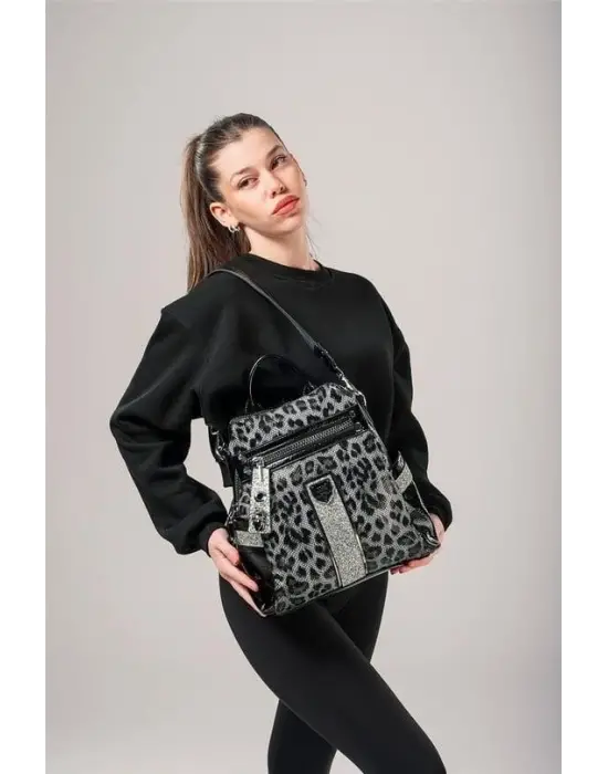 Poge Gri Cilt Kol Ve Sırt Çantası