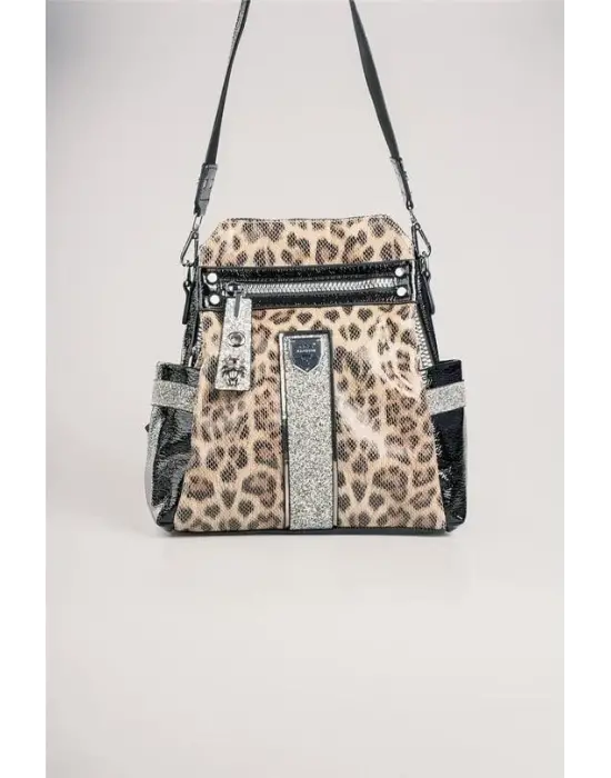 Poge Leopar Cilt Kol Ve Sırt Çantası