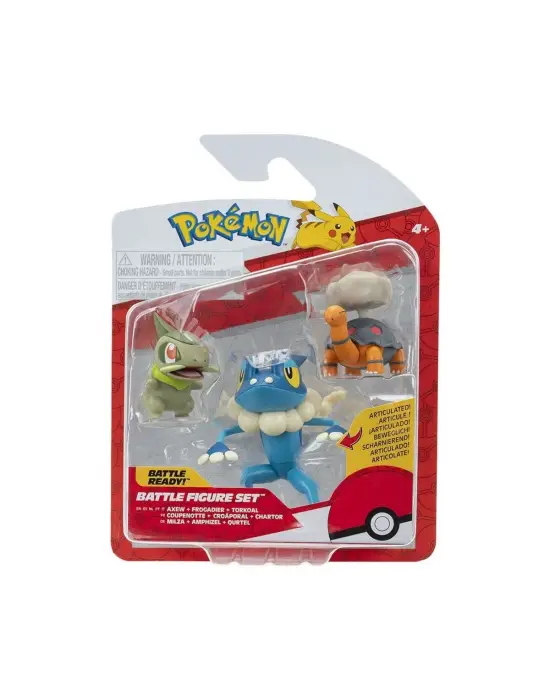 POK 95155-D Pokemon Battle 3lü Figür Seti Asorti