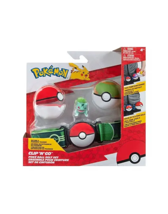 POK 95283-Q Pokemon Clip n Go Pokeball Kemer ve Figür Seti