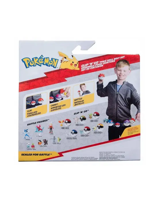 POK 95283-U Pokemon Clip N Go Pokeball Kemer ve Figür Seti Seri 1 -Necotoys