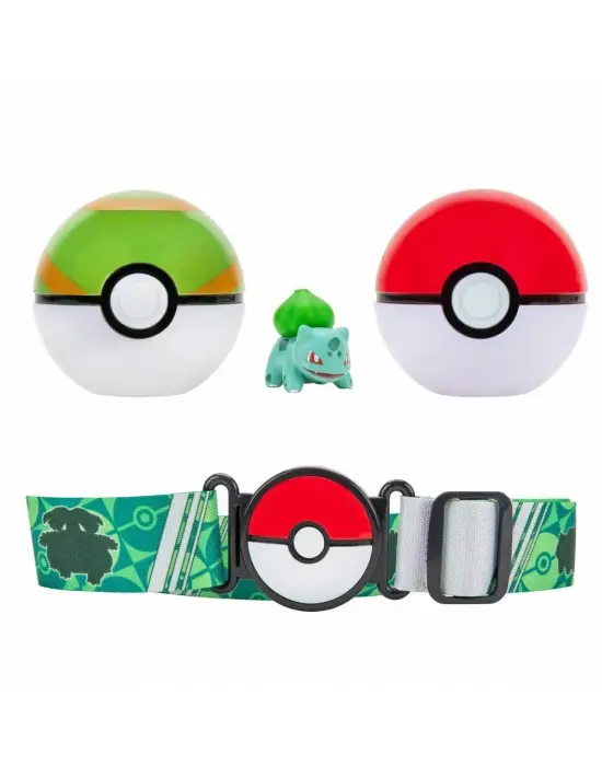 POK PKW2715 Pokemon Clip N Go Pokeball Kemer ve Bulbasaur -Necotoys