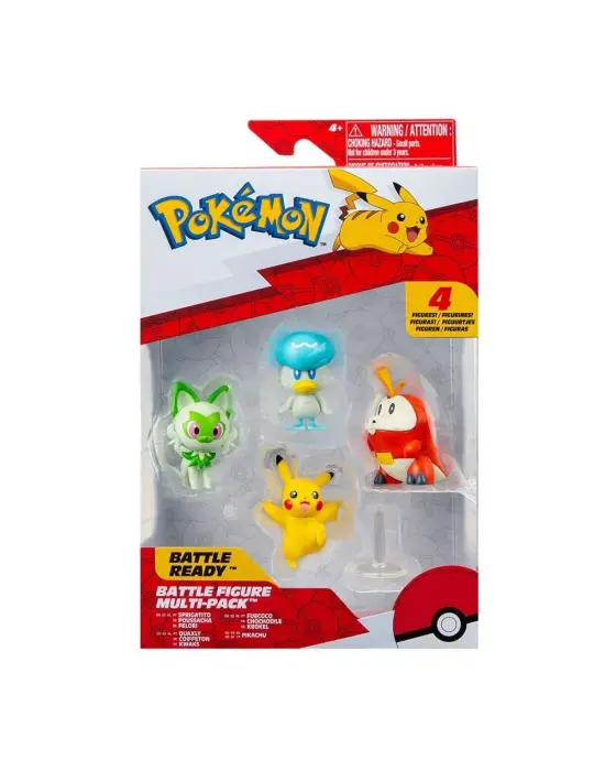 POK PKW3402 Pokemon Battle 4lü İlk Figür Set