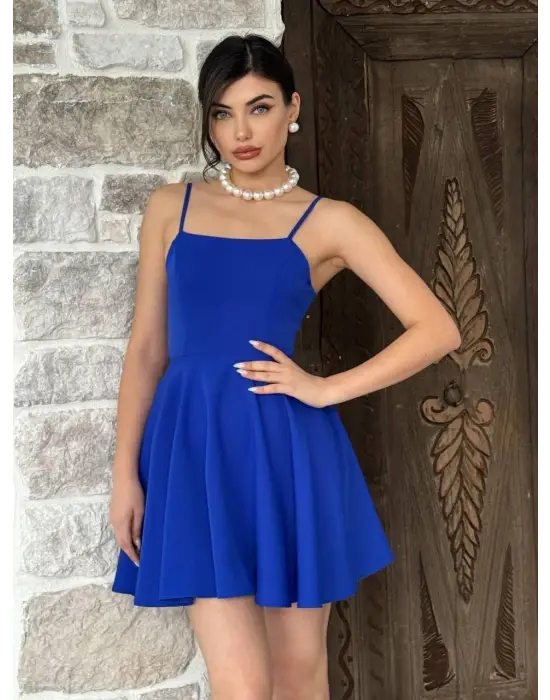 Pole İp Askılı Elbise