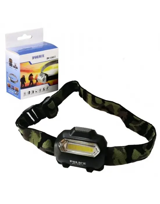 Police Pc-1917 Cob 3xaaa Pilli Led Kafa Feneri