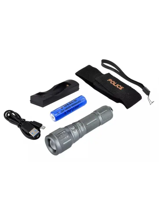 Police Ps-15 Cree Power Led Zoomlu Şarjlı El Feneri