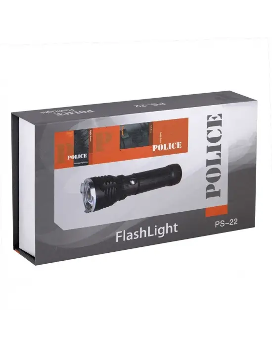 Police Ps-22 Cree Led Zoom Mıknatıslı Şarjlı El Feneri