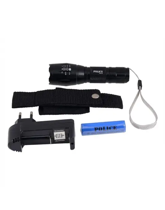 Police Ps-44 Cree T6 Led + Zoom Şarj Edilebilir El Feneri