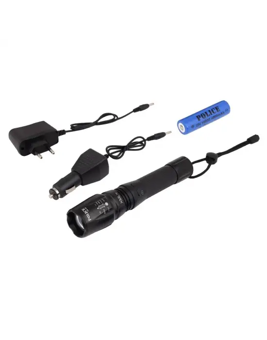 Police Ps-46 Xml6 Led 5 Kademeli Zoomlu Şarjlı El Feneri