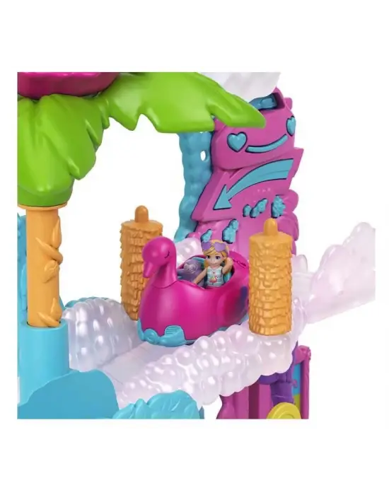 Polly Pocket Flamingo Araba Su Eğlencesi Seti HHJ05-HJL60