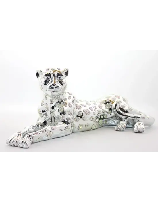 Polyester Oturan Kaplan Figürü