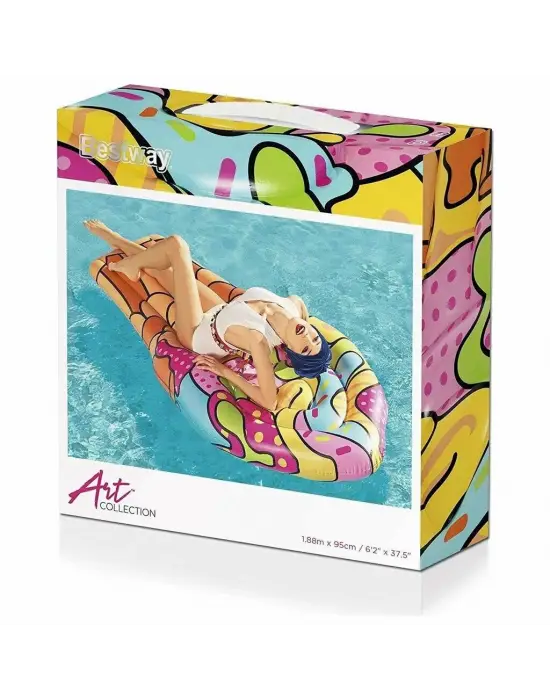 Omarı Renkli Pop Desenli Yatak Cm