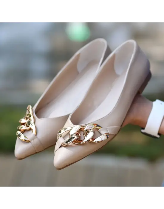 Zarif Zincirli Babet Ayakkabı