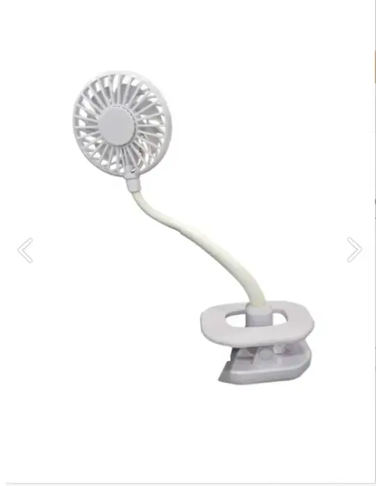 Portatif Işıklı Mini Klipsli Fan