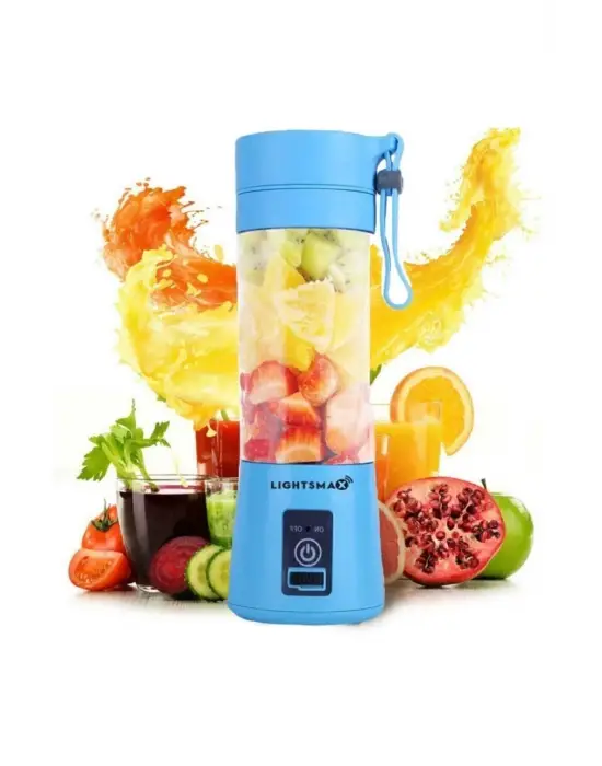 Omarı Taşınabilir USB Şarjlı Mavi El Blender