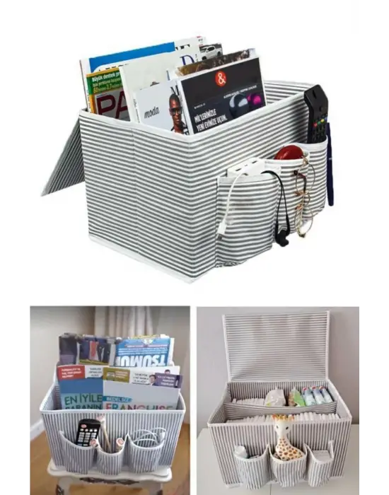 Omarı Çok Amaçlı Başucu Düzenleyici Organizer Kutu