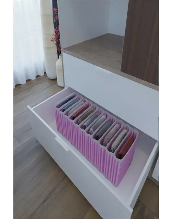 Omarı Akordiyon Organizer Çekmece Düzenleyici - 11 Bölmeli, Pratik ve Şık