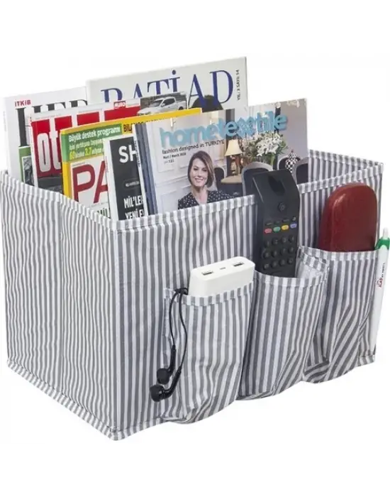 Omarı Çok Amaçlı Kullanışlı Başucu Organizer Kutu (2 Adet)