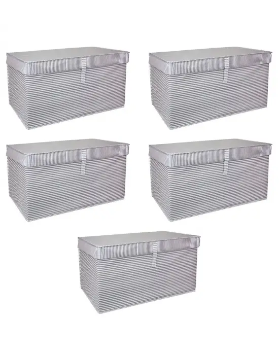 Omarı Çok Amaçlı Cırt Cırtlı Hurç Kutu Organizer - Mega Boyutlu, 5 Adet