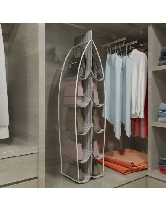 Omarı Pratik Çanta Askılığı Dolap Düzenleyici Organizatör