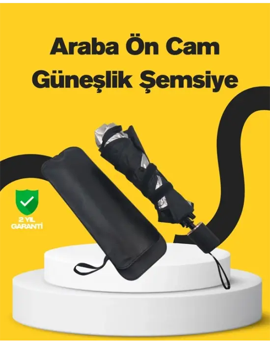 Pratik Ön Cam Güneşliği – Geniş Kapsama Alanı, Kolay Saklama