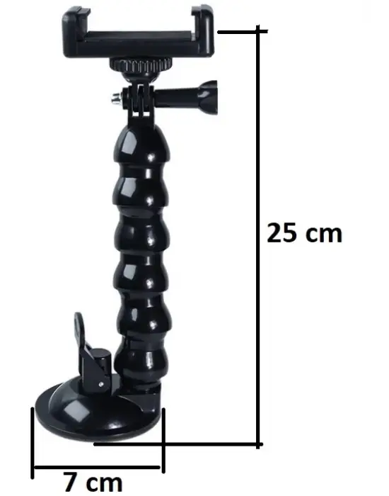 Omarı Esnek ve Dayanıklı Teleskobik Telefon Tutucu