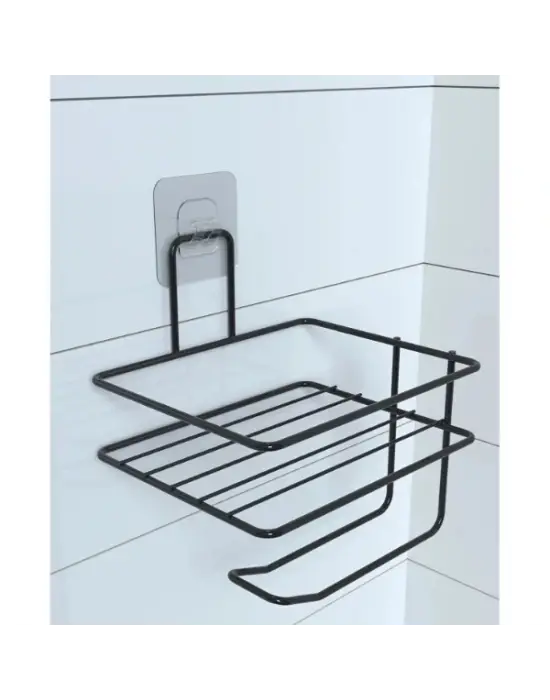 Pratik Yapışkanlı Metal Tuvalet Kağıdı Tutucu