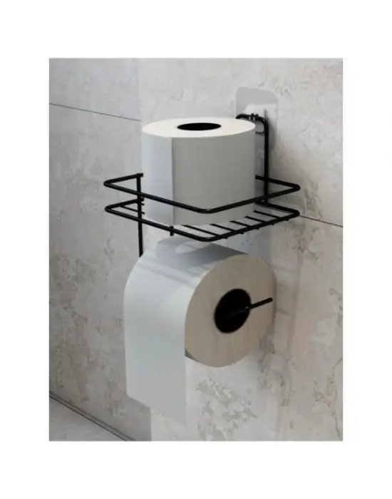 Pratik Yapışkanlı Metal Tuvalet Kağıdı Tutucu