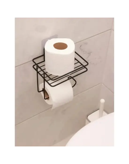 Pratik Yapışkanlı Metal Tuvalet Kağıdı Tutucu