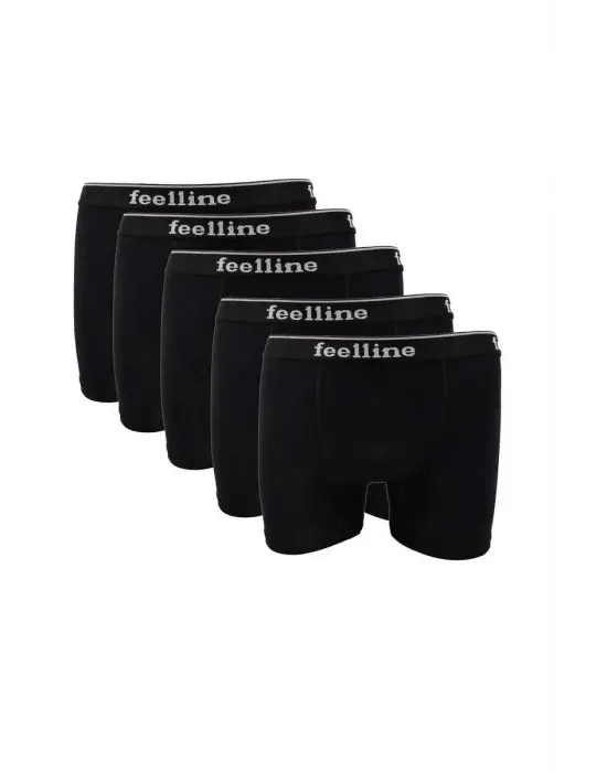 Premium Siyah Pamuklu Erkek Boxer