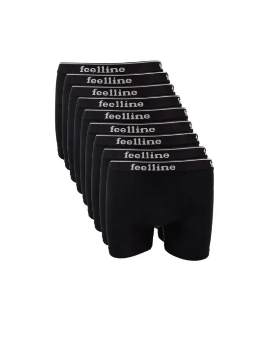 Premium Siyah Pamuklu Erkek Boxer