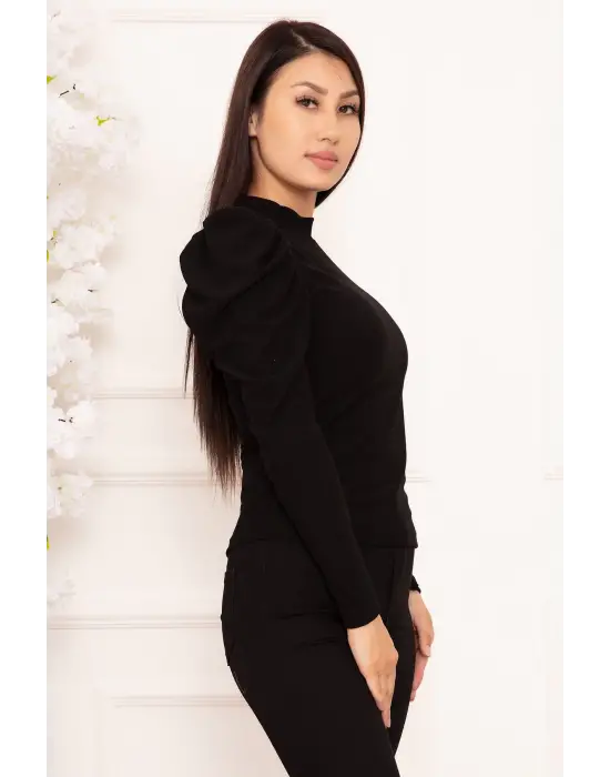 Prenses kol bluz siyah w3125