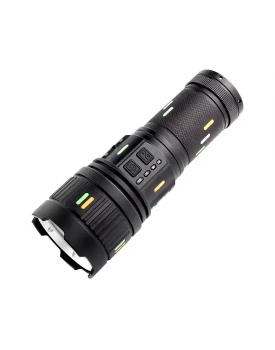 Pro F-3001 Alüminyum Tg Led Güç Göstergeli Type-c Şarjlı El Feneri 100 W