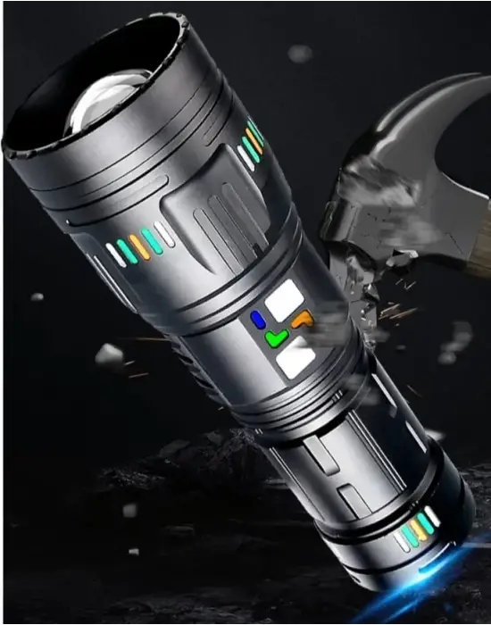 Pro F-3002 Alüminyum Tg Led Gece Şeritli Type-c Şarjlı El Feneri