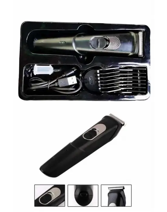 Pro Şarjlı Saç Sakal Tıraş Makinesi Ense Kesme Makinesi Lazer Öncesi Kısaltma